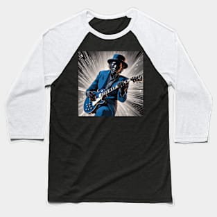 A Blues Guitarist Baseball T-Shirt